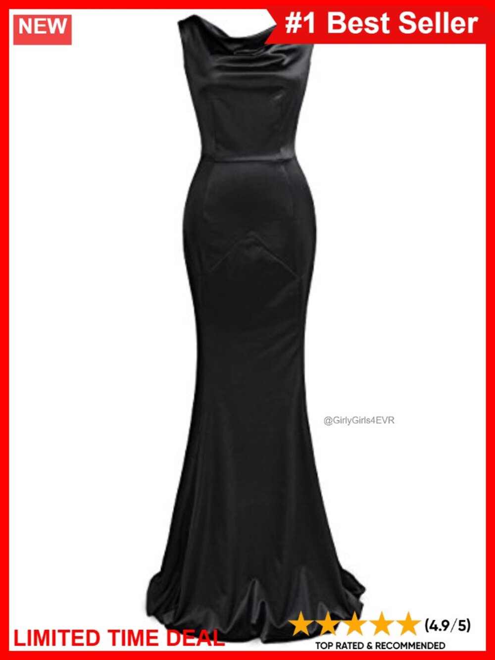 Sleeveless Mermaid Formal Evening Gown Polyester Spandex